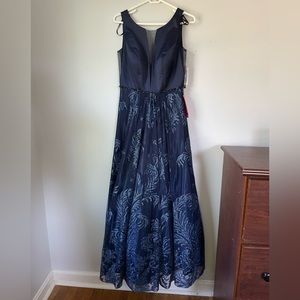 BRAND NEW navy blue sparkling prom dress